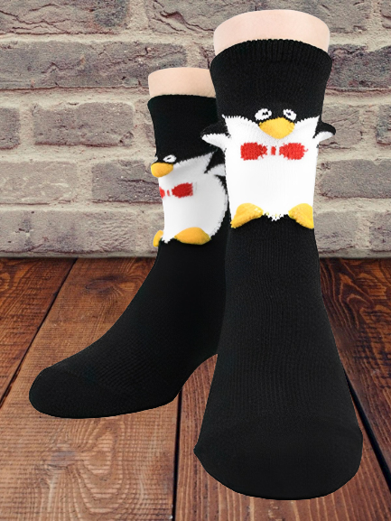 Penguin Fun Print Socks
