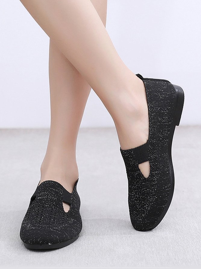 Comfortable Soft Sole Stretch Flyknit Breathable Casual Shoes