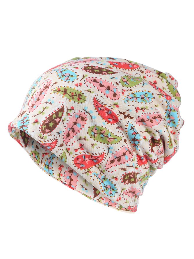Ethnic Paisley Pattern Pullover Hat Everyday Home Hat