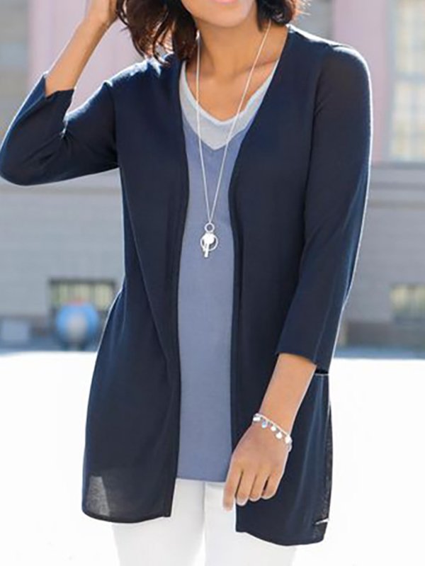 Plain Casual Coat