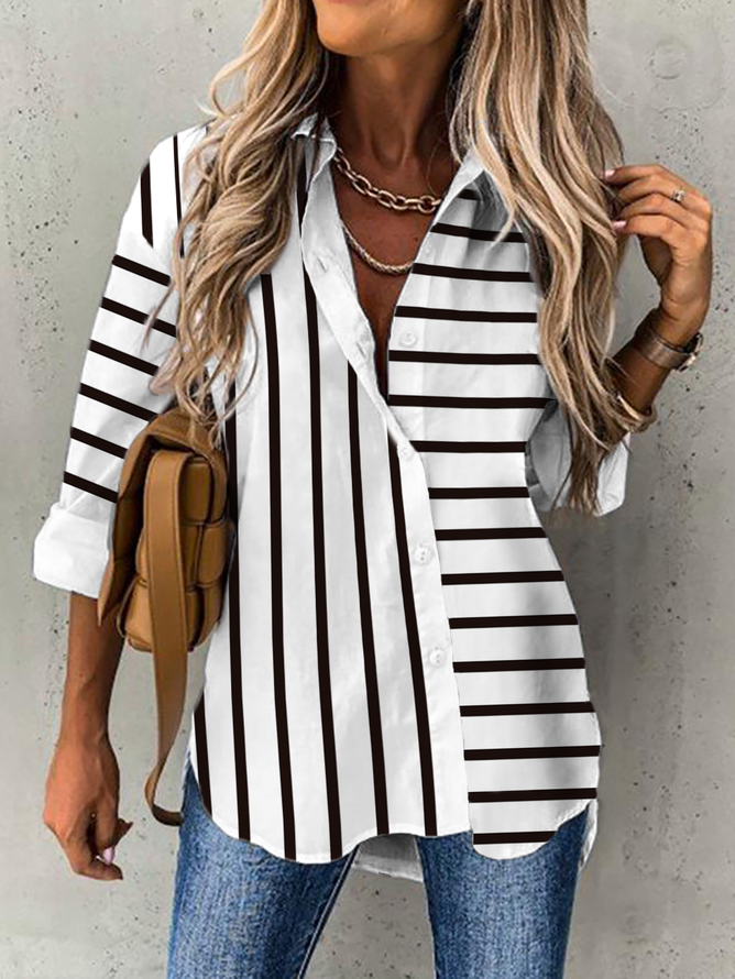 Striped Casual Blouse