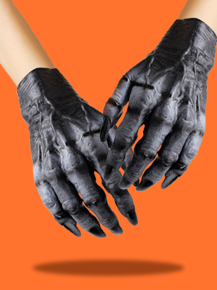 Halloween All Season Party Holiday Fur Best Sell Rubber Regular Gloves for Women