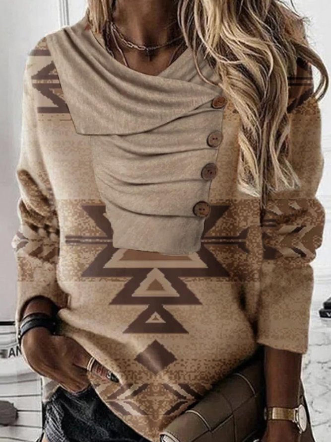 Others Casual Jersey Sweatshirt