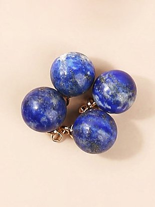 Natural Crystal Jade Lapis Lazuli Amethyst Round Vintage Pendant DIY Jewelry Necklace Accessories
