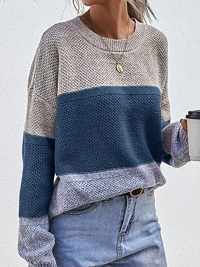 Crew Neck Knitted Sweater