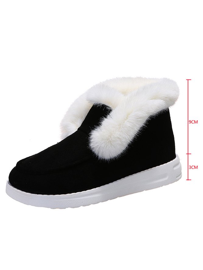 Split Joint Furry Boots