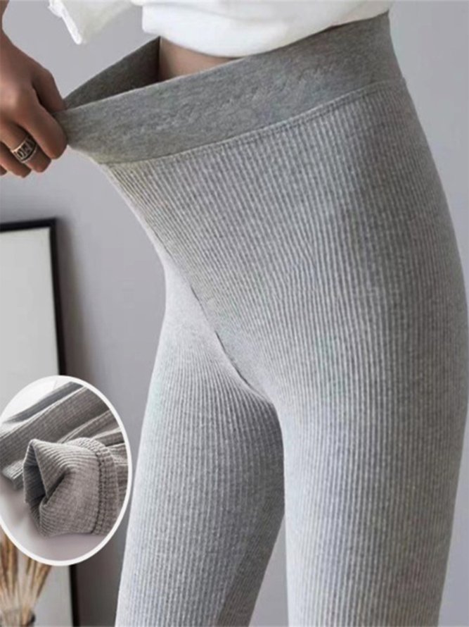 Plain High Elasticity Casual Legging
