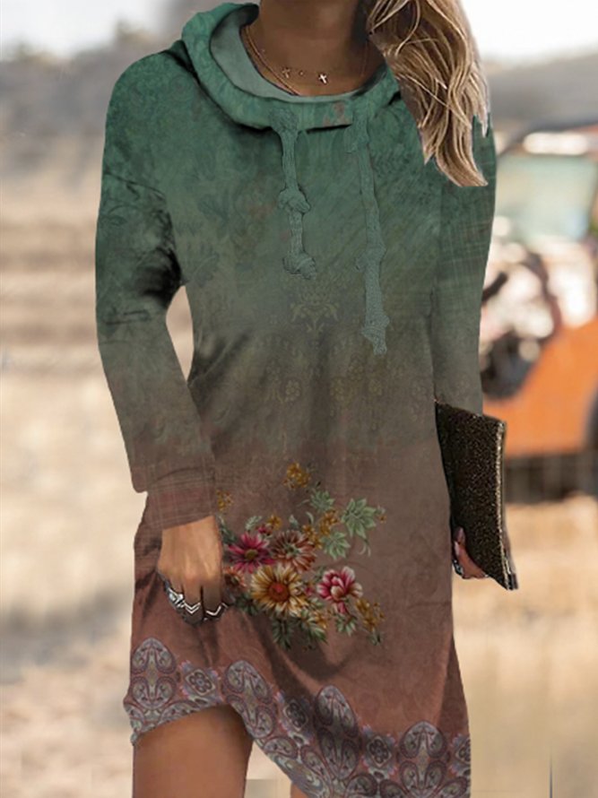 Floral Loose Casual Dress