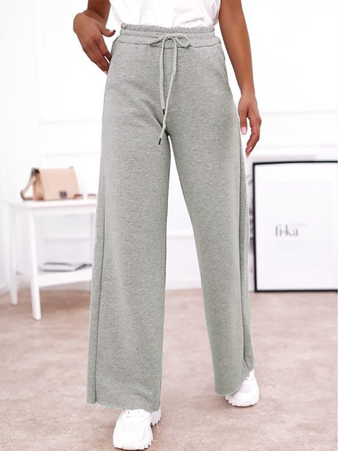 Casual Loose Plain Sweatpants