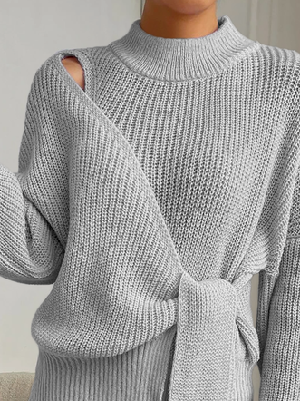 Casual Knot Side Sweater