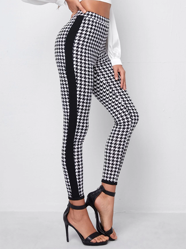 Casual Houndstooth Legging
