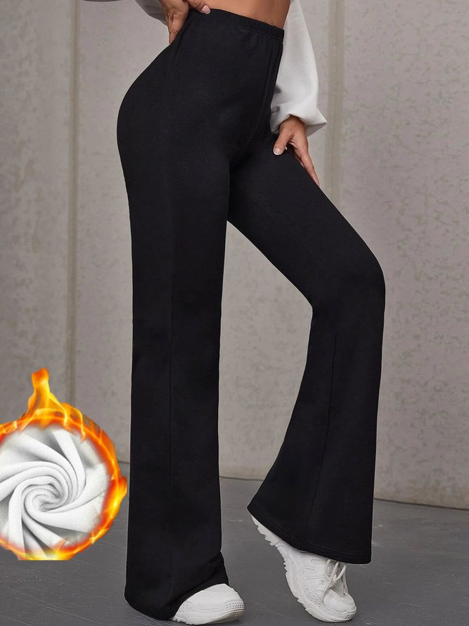 Casual Loose Plain Jersey Casual Pants