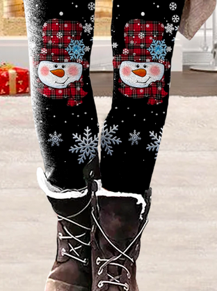 Casual Christmas Leggings Xmas Leggings
