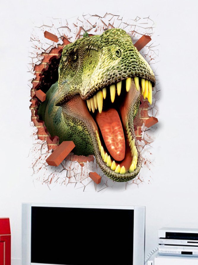 3D Creative Dinosaur Decorative Sticker Bedroom Wall Sticker