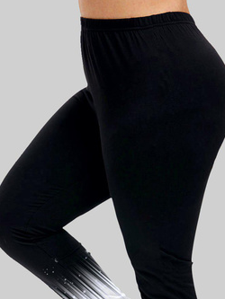 Plus Size Tight Jersey Casual Ombre Leggings