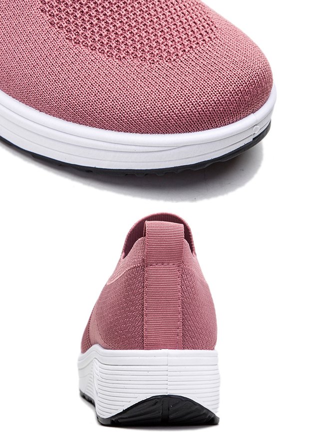 Breathable Minimalist Slip On Rocking Fly Woven Shoes