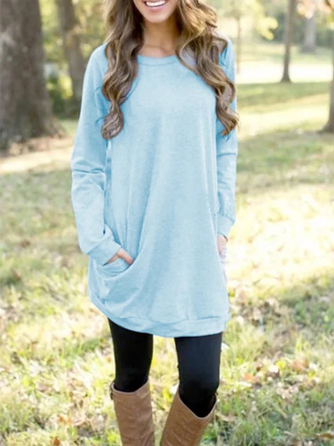 Long simple casual Sweatshirt