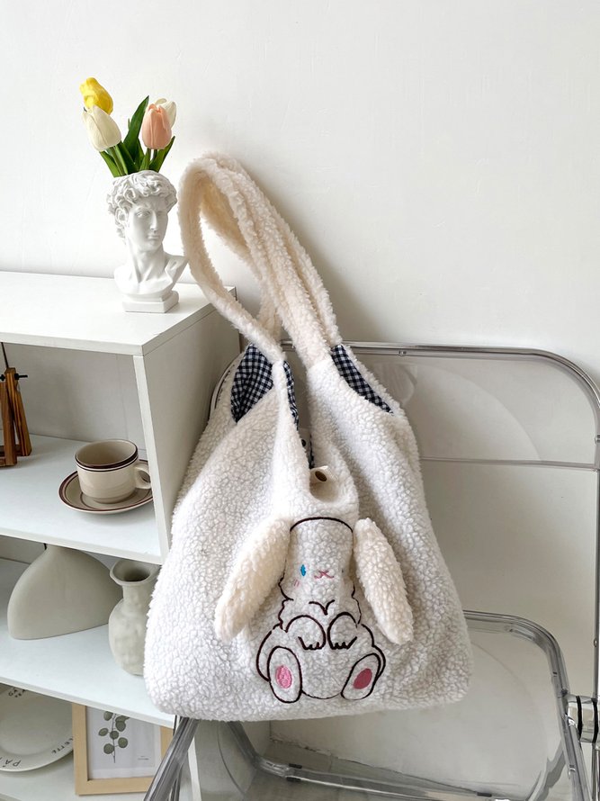 Plush New Year Cute Rabbit Shoulder Bag