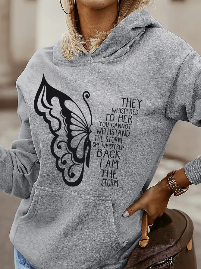 Hoodie Casual Butterfly Sweatshirt