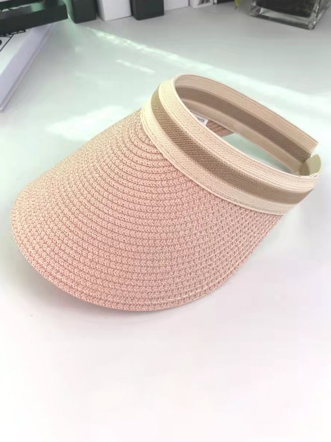 Casual Straw Empty Top Outdoor Beach Hat