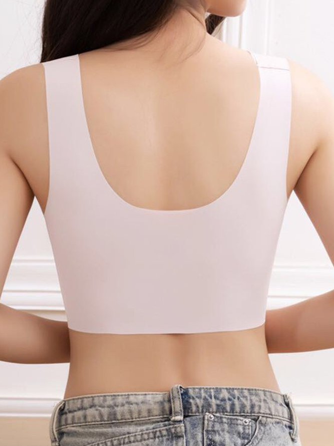 Lace Breathable Tank Top Bra No Trace Sleeping Underwear