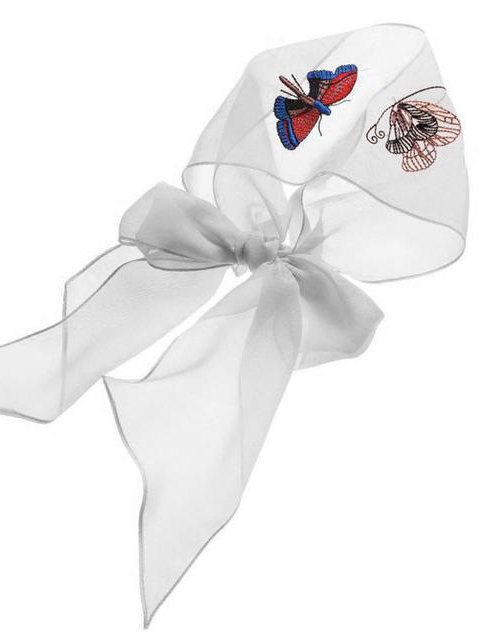 Casual Natural Style Embroidered Butterfly Scarf Accessories