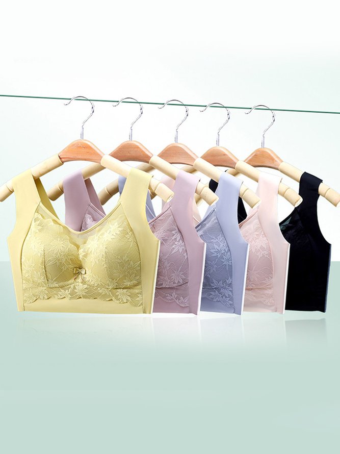 Lace Push Up Wireless Tank Bra