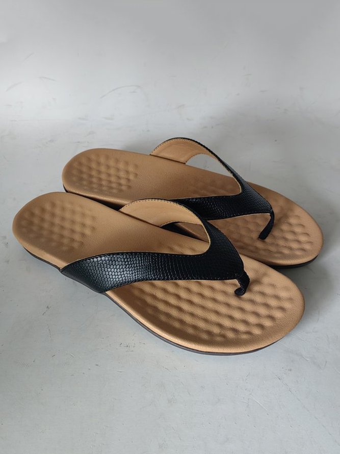 Casual Flat Heel Flip-flops Slide Sandals