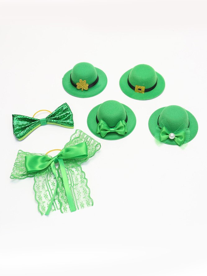 St. Patrick's Day Green Wine Bottle Hat Decoration Irish Party Scene Setting Props