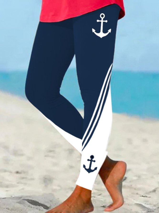 Casual Jersey Printing Leggings