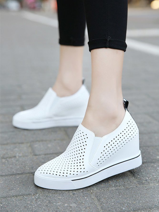 Hollow Out Laides Slip On Comfortable Casual Shoe