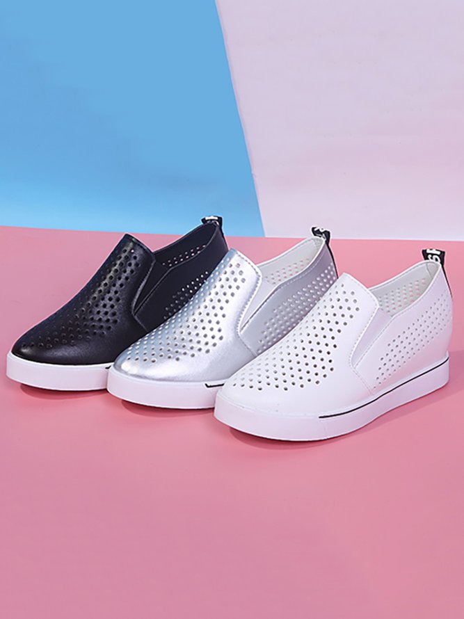 Hollow Out Laides Slip On Comfortable Casual Shoe