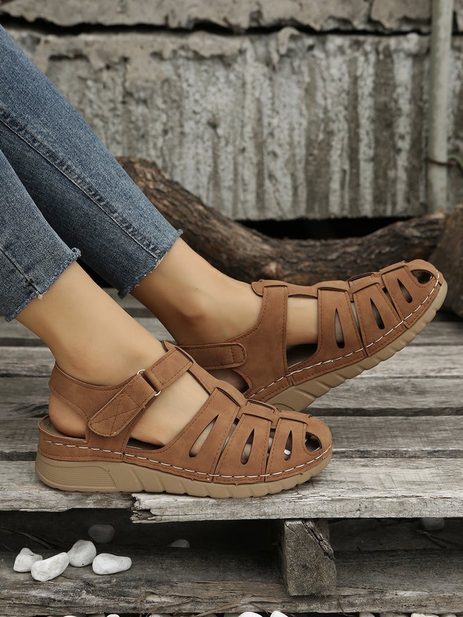 Retro Casual Widened Soles Non-slip Fisherman Sandals