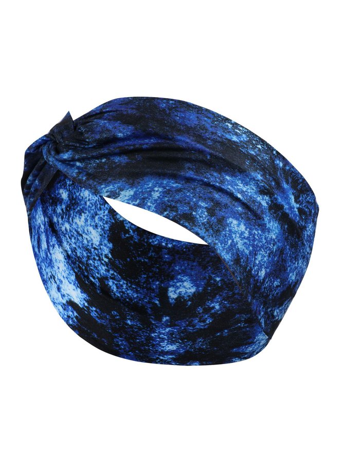 Casual Gradient Elastic Sports Headband Female Daily Home Yoga Hair Accessories