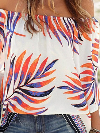 Palm Leaf Loose Vacation Shirt