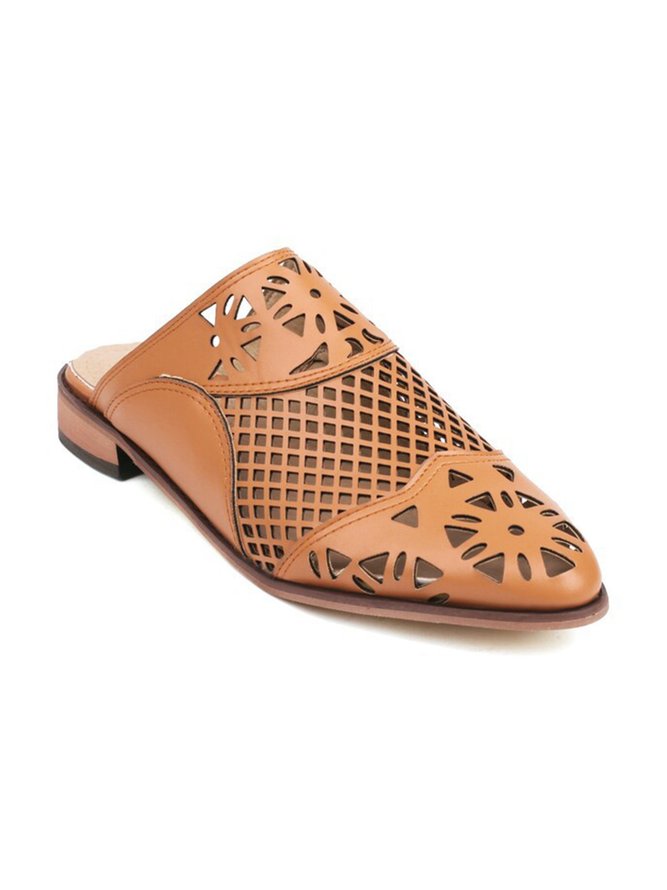 Vintage Cutout Mules