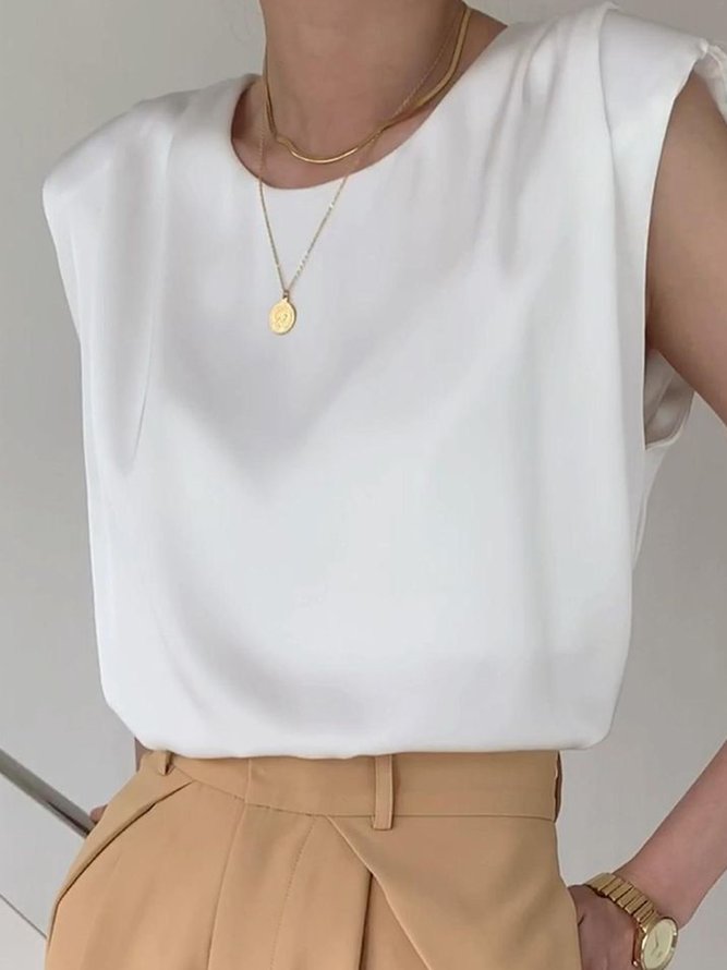 Loose Casual Crew Neck Shirt