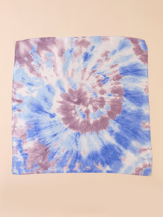 Casual Ombre Tie Dye Scarves Daily Vacation Women Accessories