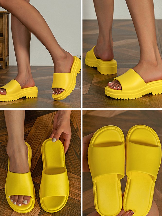 Waterproof Eva Casual Platform Slide Sandals