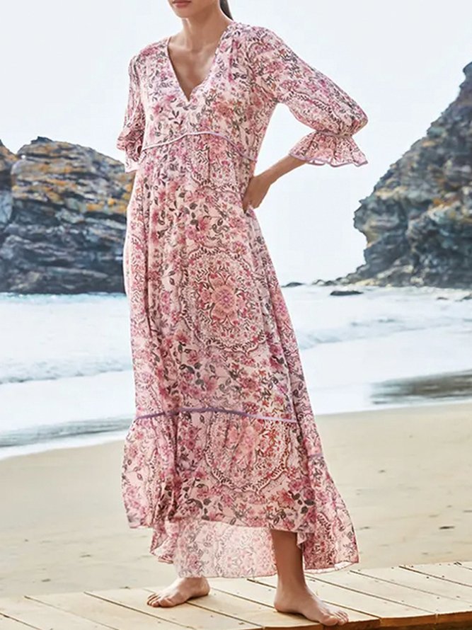 Vacation Floral Dress