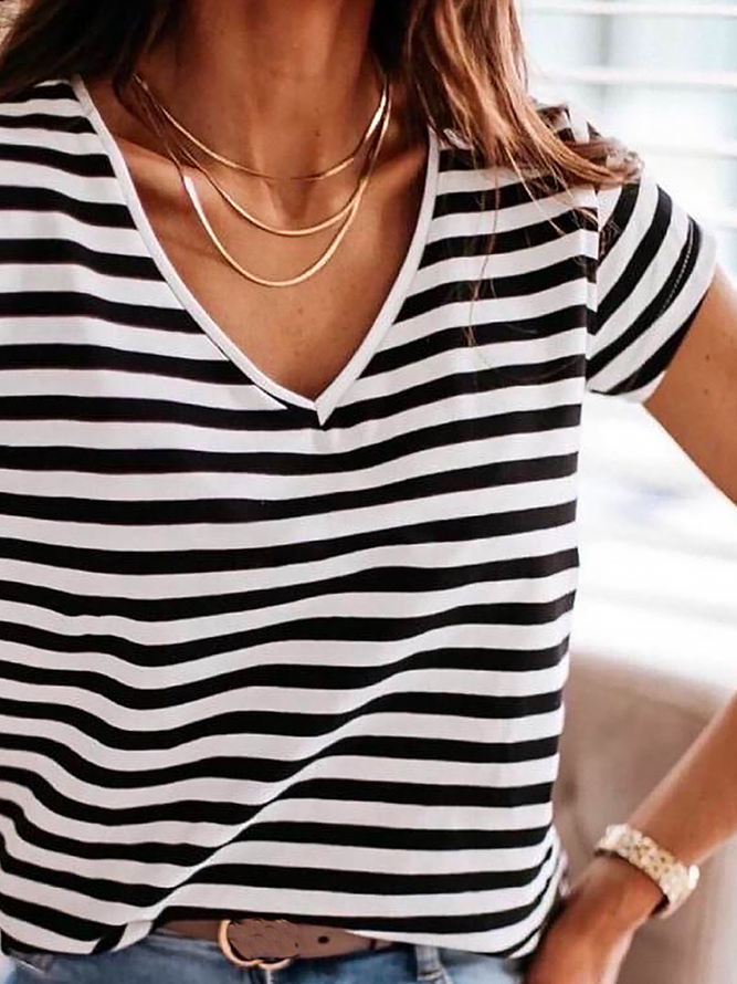 Casual Loose Jersey T-Shirt