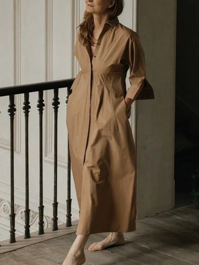 Casual Plain Loose Dress