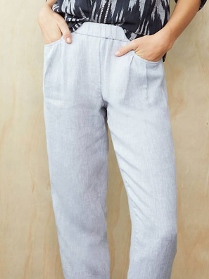 Regular Fit Polyester Cotton Casual Plain Pants