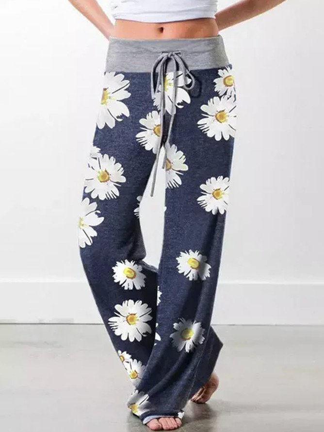 Plus Size Daisy Casual Loose Jersey Pants