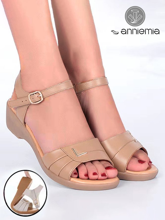 Comfortable Soft Vintage Wedge Sandals
