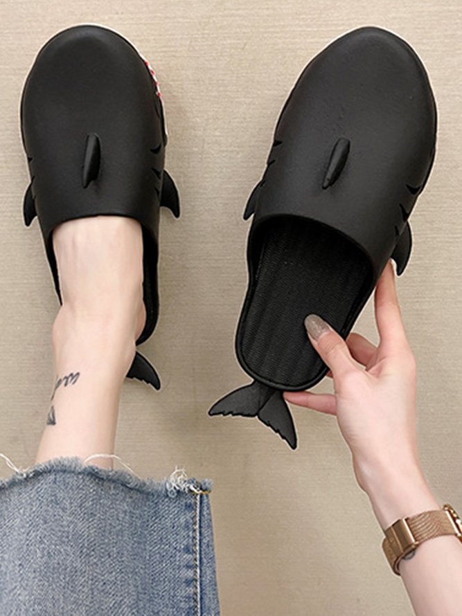 Cartoon Shark Beach Waterproof Slippers