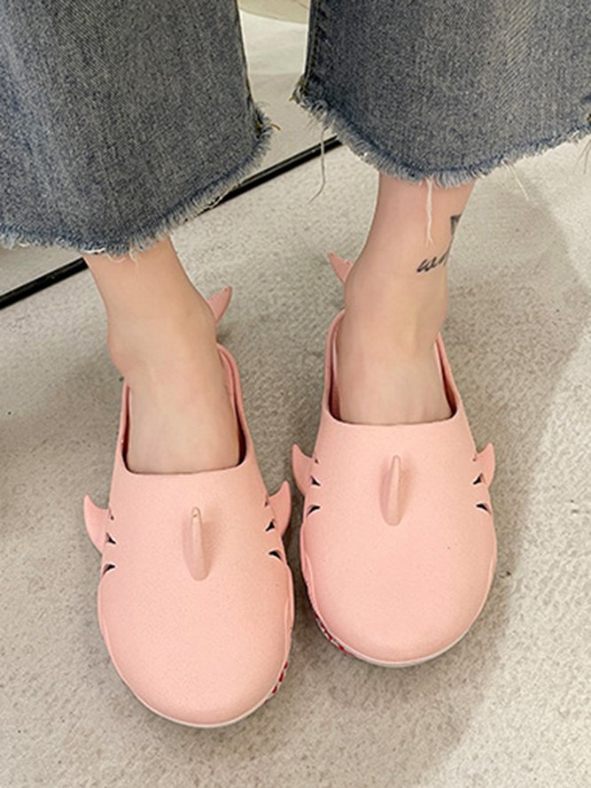 Cartoon Shark Beach Waterproof Slippers