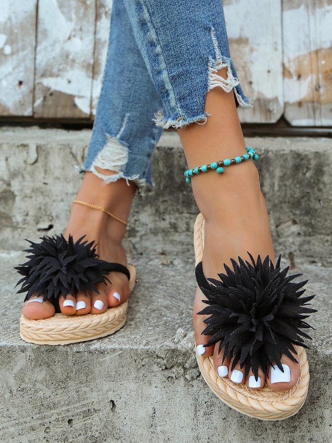Vacation Appliques Decor Beach Flip-Flops