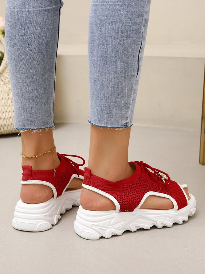 Metal Chain Decor Wearable Slip On Sports Sandals