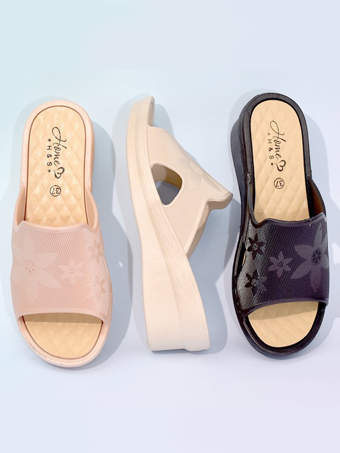 Beach Vacation Waterproof Slope Slippers